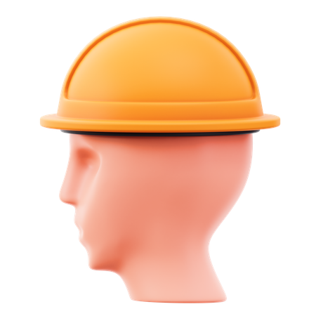 Schützen Sie Ihren Kopf  3D Icon