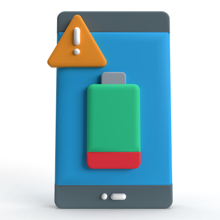 Niedriger Batteriestatus  3D Icon