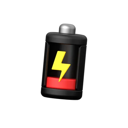 Niedriger Batteriestatus  3D Icon