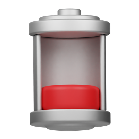 Niedriger Batteriestatus  3D Icon