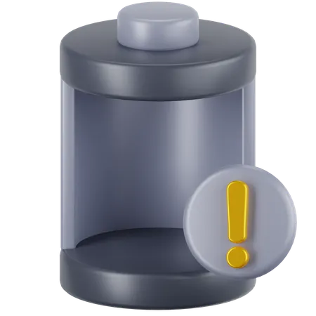 Niedriger Batteriestatus  3D Icon