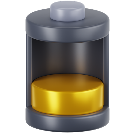 Niedriger Batteriestatus  3D Icon