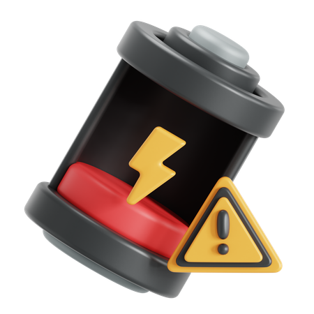 Niedriger Batteriestatus  3D Icon