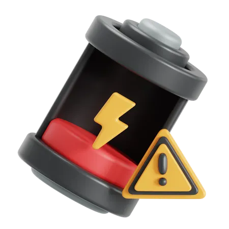 Niedriger Batteriestatus  3D Icon