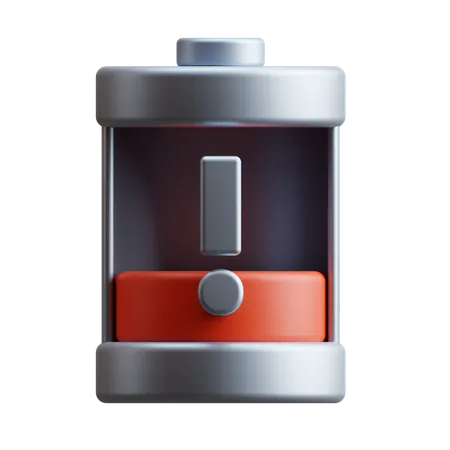 Niedriger Batteriestatus  3D Icon