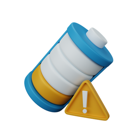 Niedriger Batteriestatus  3D Icon