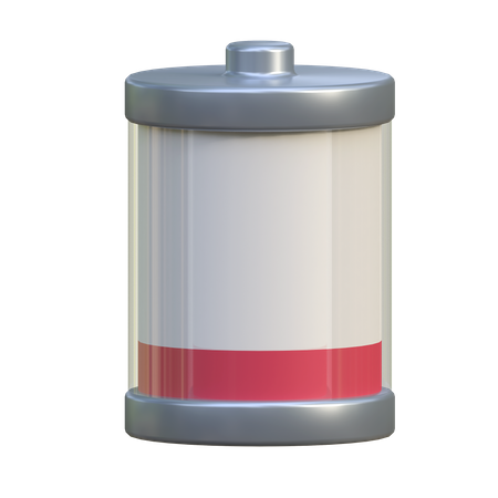 Niedriger Batteriestatus  3D Icon