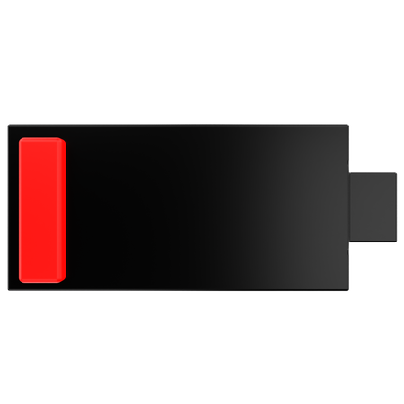Niedriger Batteriestatus  3D Icon