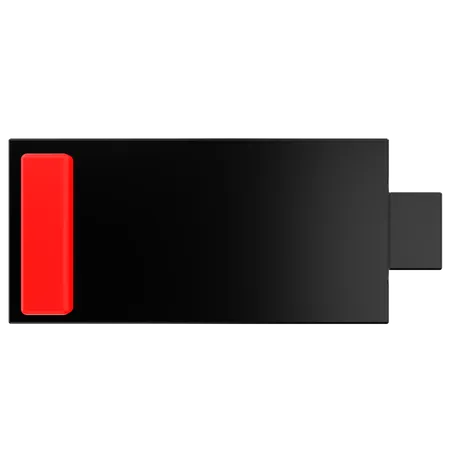 Niedriger Batteriestatus  3D Icon
