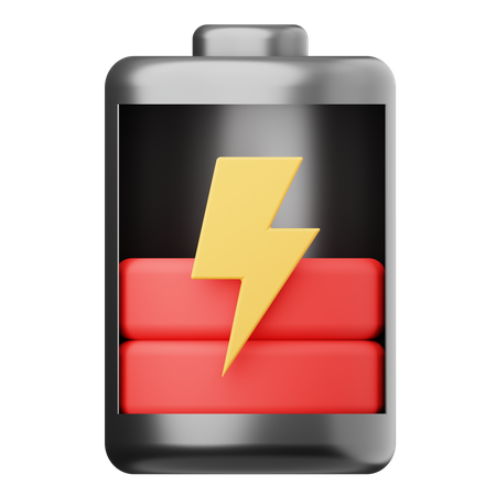 Niedriger Batteriestatus  3D Icon