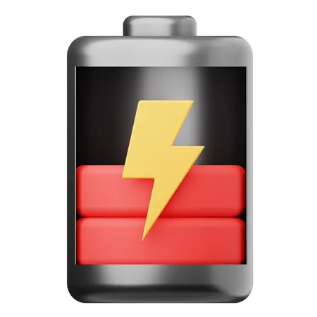 Niedriger Batteriestatus  3D Icon