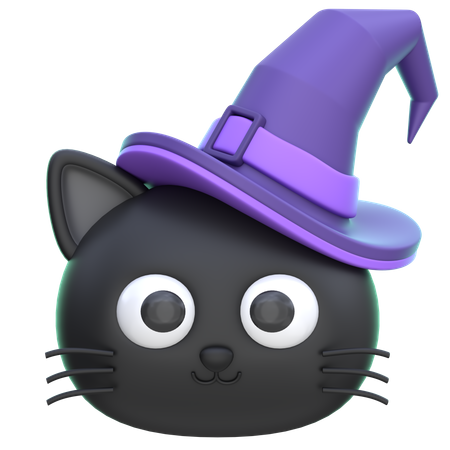 Schwarze Katze  3D Icon