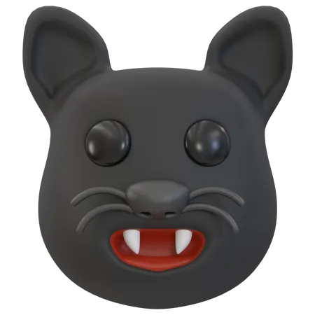 Schwarze Katze  3D Icon