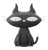 schwarze Katze