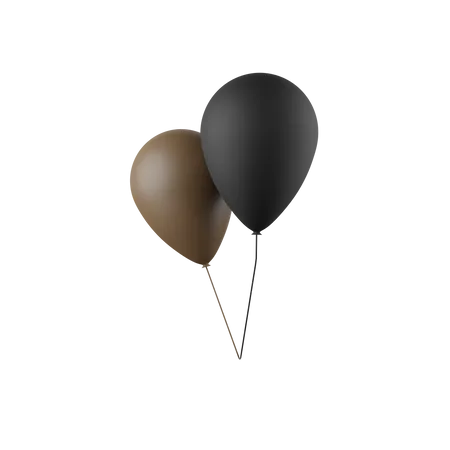 Schwarzer Freitagsballon  3D Icon