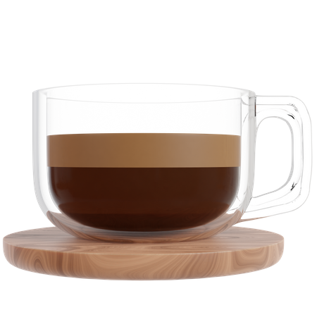 Schwarzer Kaffee  3D Icon