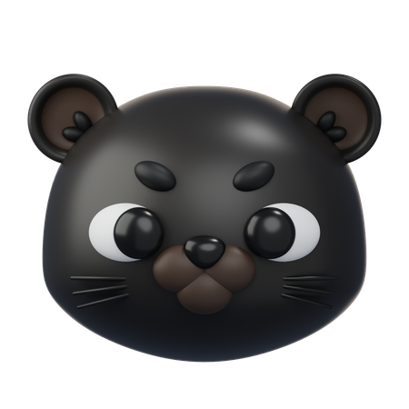 Schwarzer Panther  3D Icon