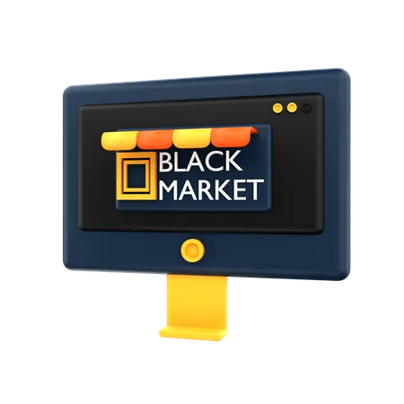 Schwarzmarkt  3D Icon