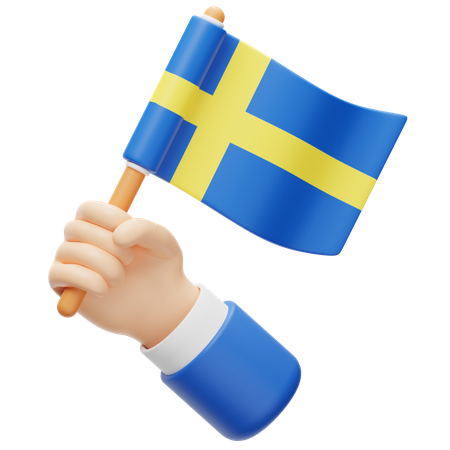 Schweden Flagge  3D Icon