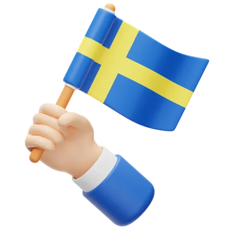 Schweden Flagge  3D Icon