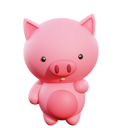 Schwein  3D Illustration