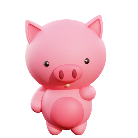 Schwein  3D Illustration