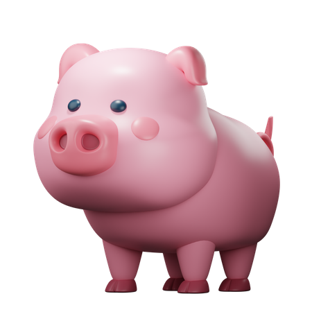 Schwein  3D Icon