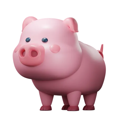 Schwein  3D Icon