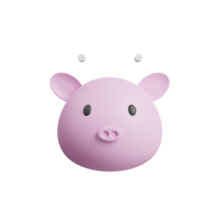 Schwein-Avatar  3D Illustration