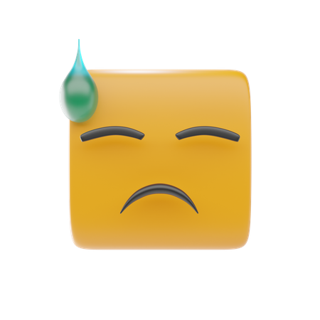 Schweiß-Emoji  3D Icon