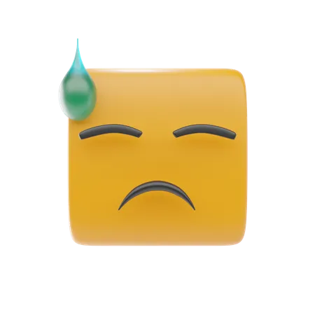 Schweiß-Emoji  3D Icon