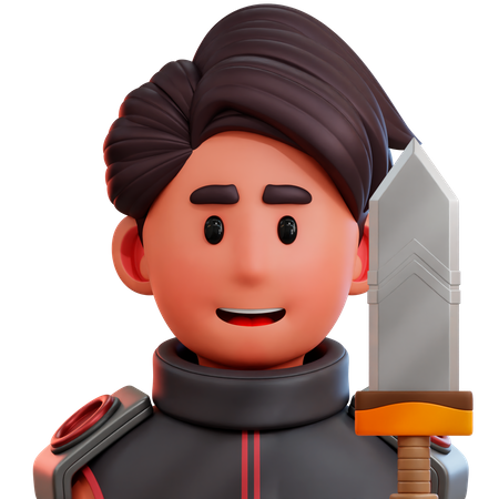 Schwertkämpfer  3D Icon