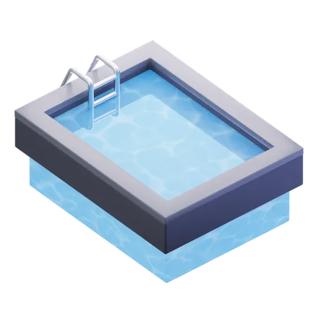 Schwimmbad  3D Icon