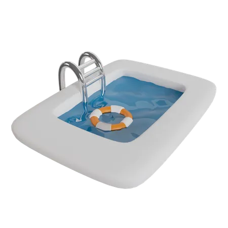 Schwimmbad  3D Icon