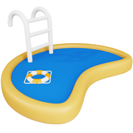 Schwimmbad  3D Icon