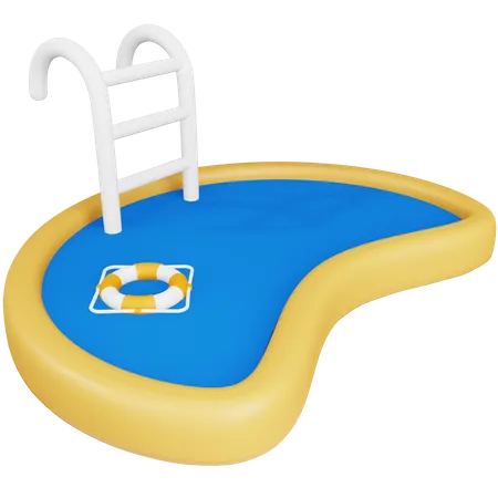 Schwimmbad  3D Icon