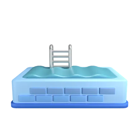 Schwimmbad  3D Icon