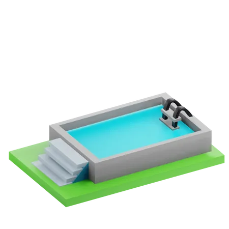 Schwimmbad  3D Icon