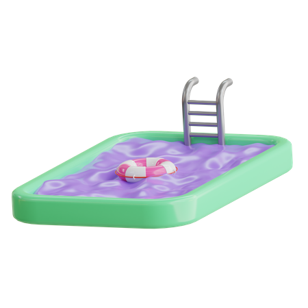 Schwimmbad  3D Icon