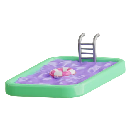 Schwimmbad  3D Icon