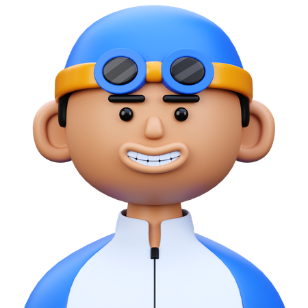 Schwimmer  3D Icon