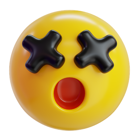 Schwindlig Emoji  3D Icon