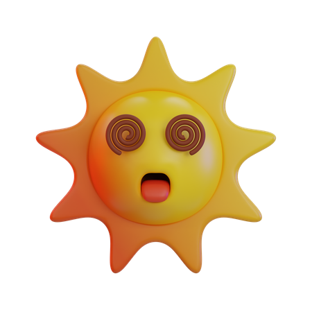 Schwindlig Emoji  3D Icon