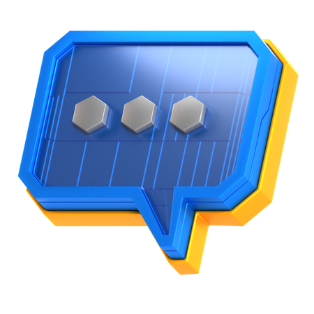 Sci Fi Chatbot  3D Icon