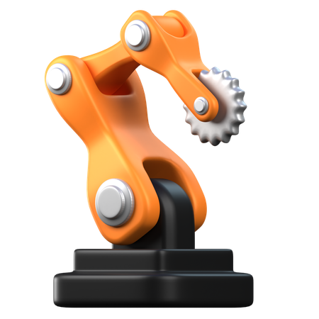 Bras robotique scie  3D Icon