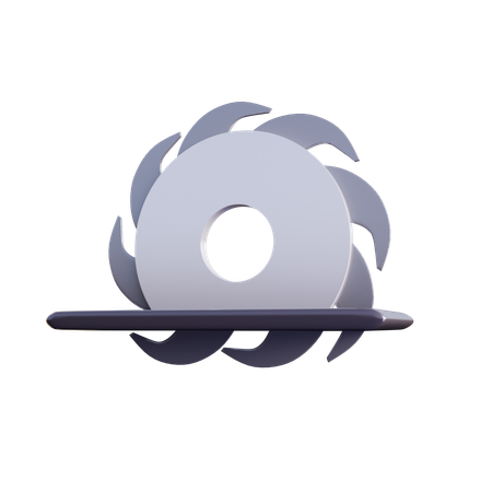 Scie circulaire  3D Icon