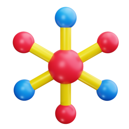 Science atom  3D Icon