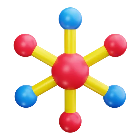 Science atom  3D Icon