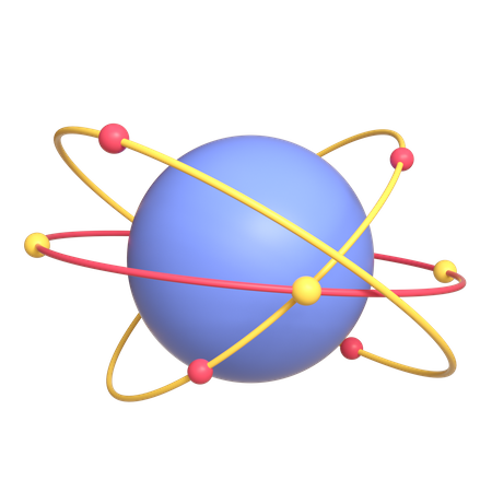 Science Atom  3D Icon