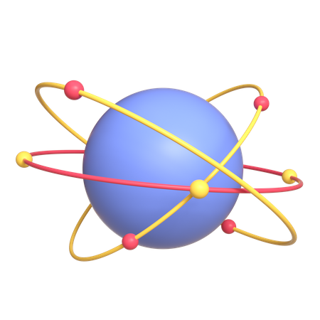 Science Atom 3D Icon